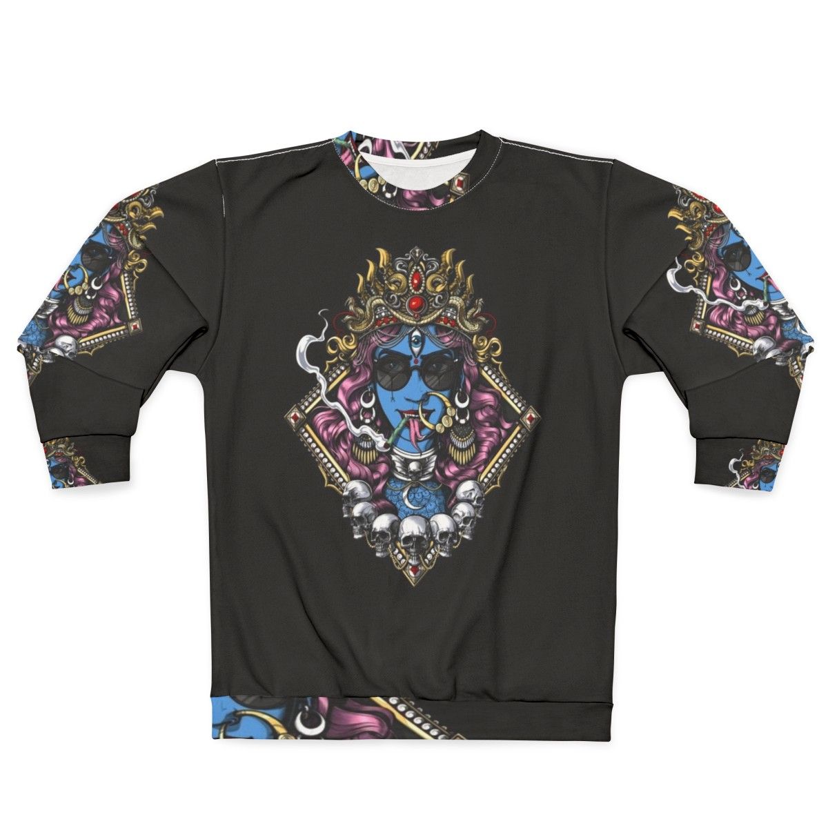 Kali Hindu Goddess Spiritual Boho Sweatshirt