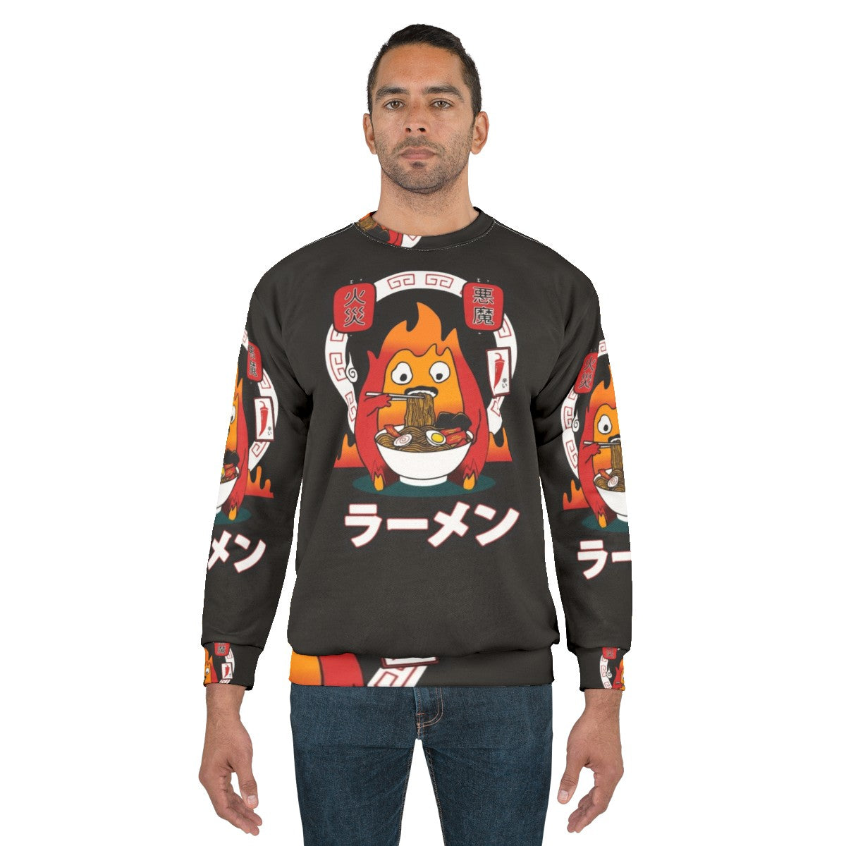 Studio Ghibli Anime Calcifer Sweatshirt - men