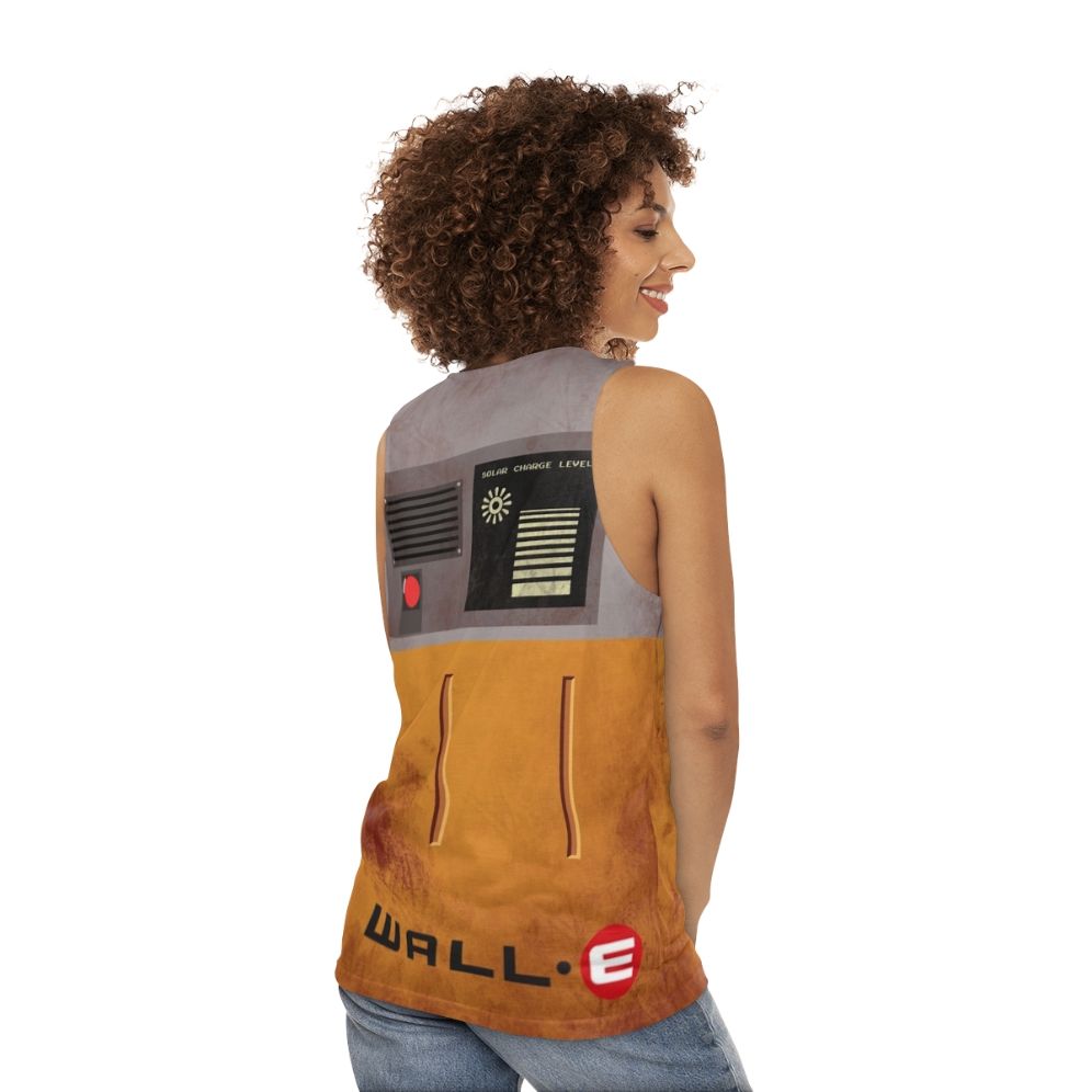 Wall-E Unisex Robot Graphic Tank Top - women back