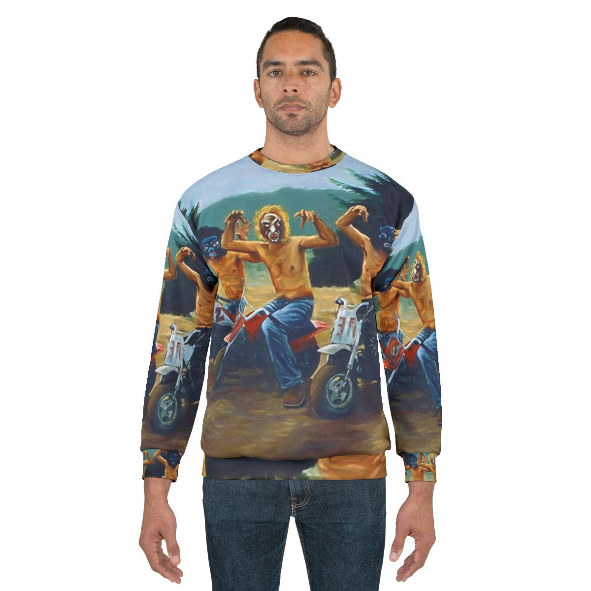 Wes Anderson's The Royal Tenenbaums painting inspired sweatshirt - men