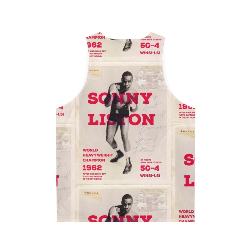 Sonny Liston Unisex Tank Top - Back