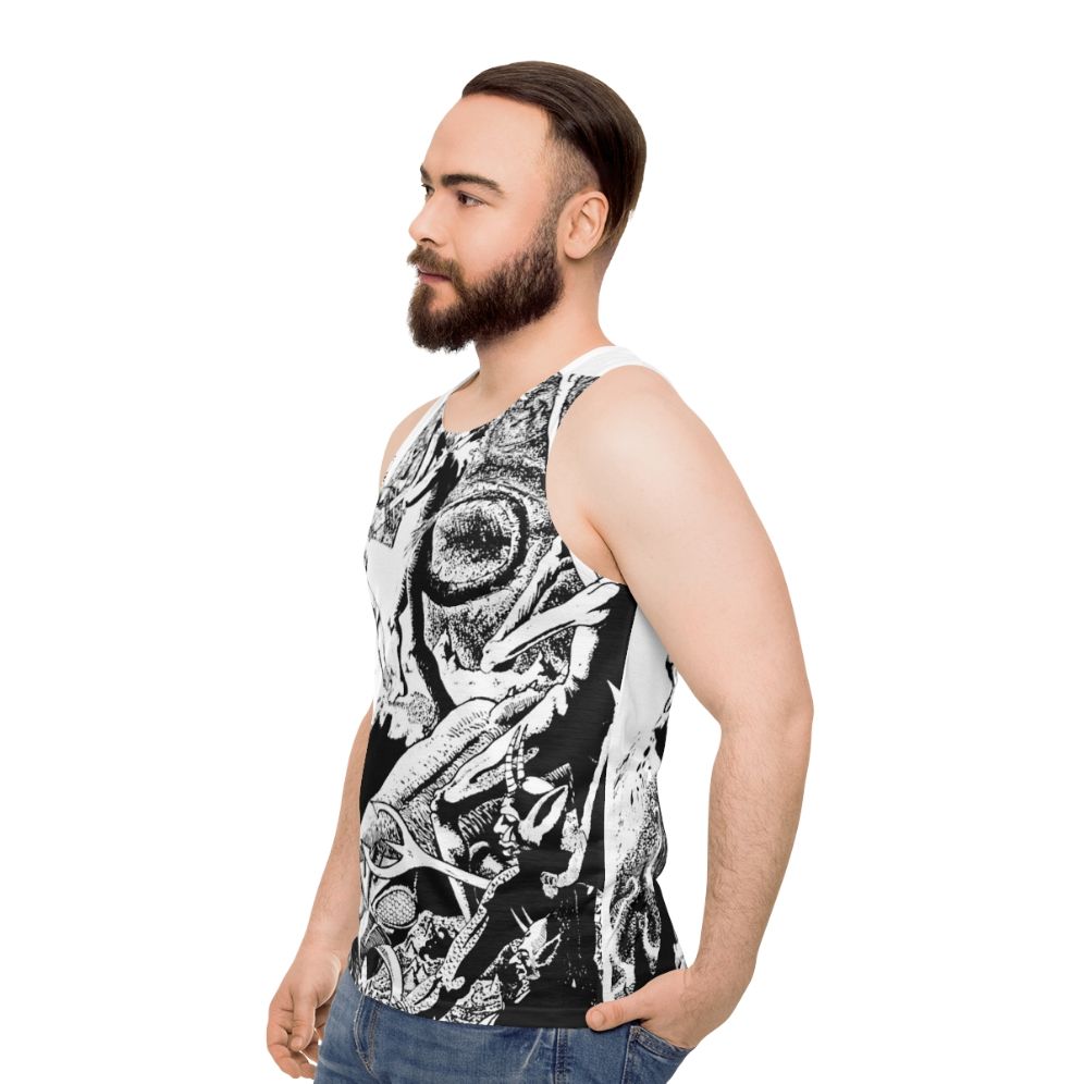 Paladin in Hell Unisex Fantasy Tank Top - men side