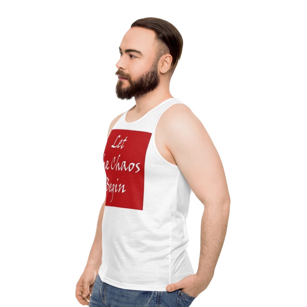 Unisex "Let The Chaos Begin" Money Heist Tank Top - men side