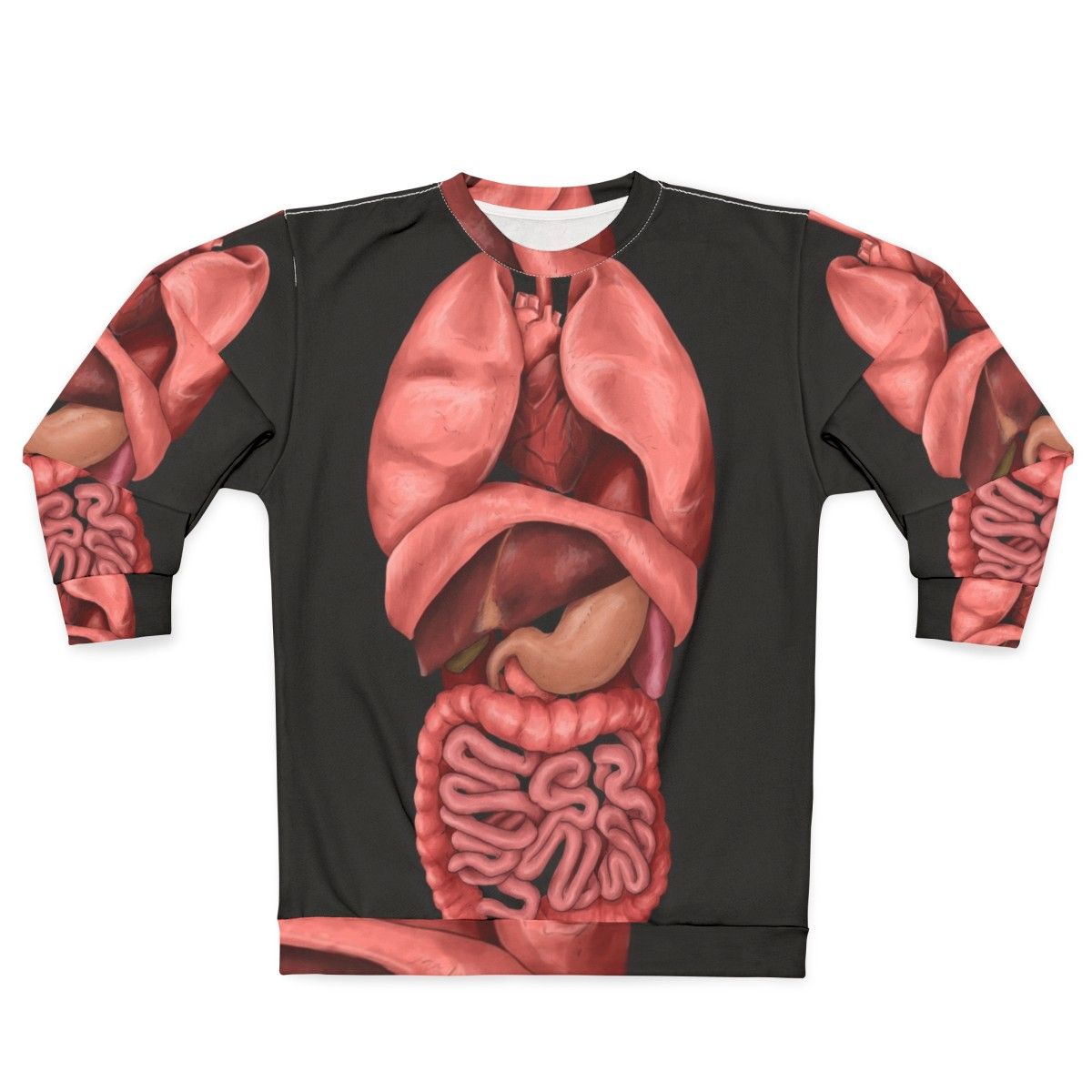 Watercolor internal organs sweatshirt design