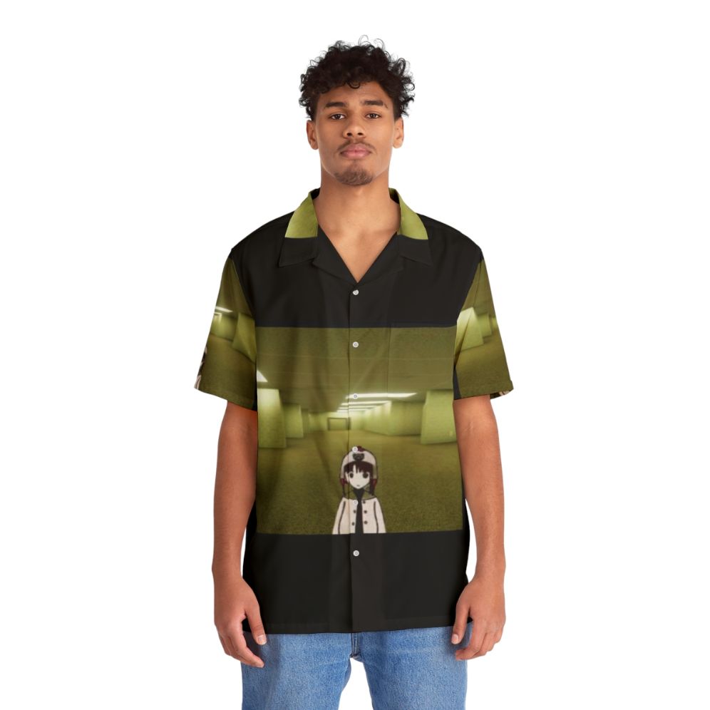 Chibi Lain Liminal Hell Hawaiian Shirt - People Front