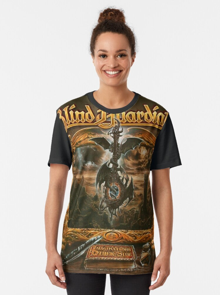 Blind Guardian "Imaginations from the Other Side" album cover graphic t-shirt - Women