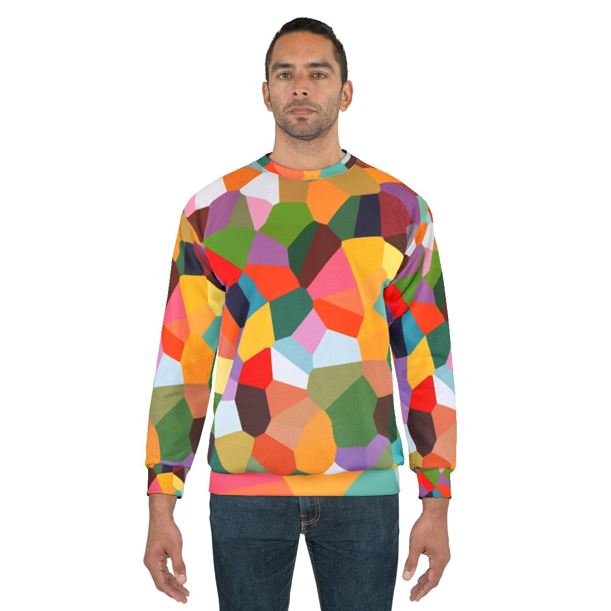 Voronoi Sweatshirt - Abstract Australian Fashion Design by Stephen Baxter - men