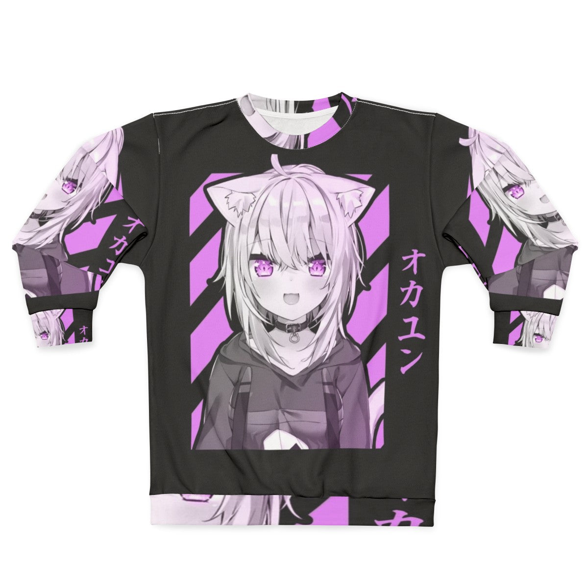 Nekomata Okayu Design Anime Sweatshirt