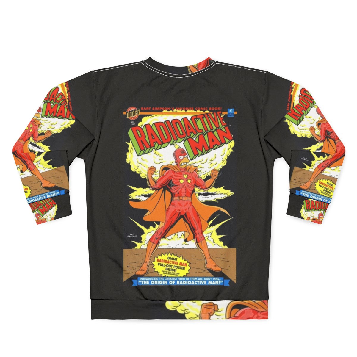 Radioactive Man comic book x-ray design sweatshirt - Back