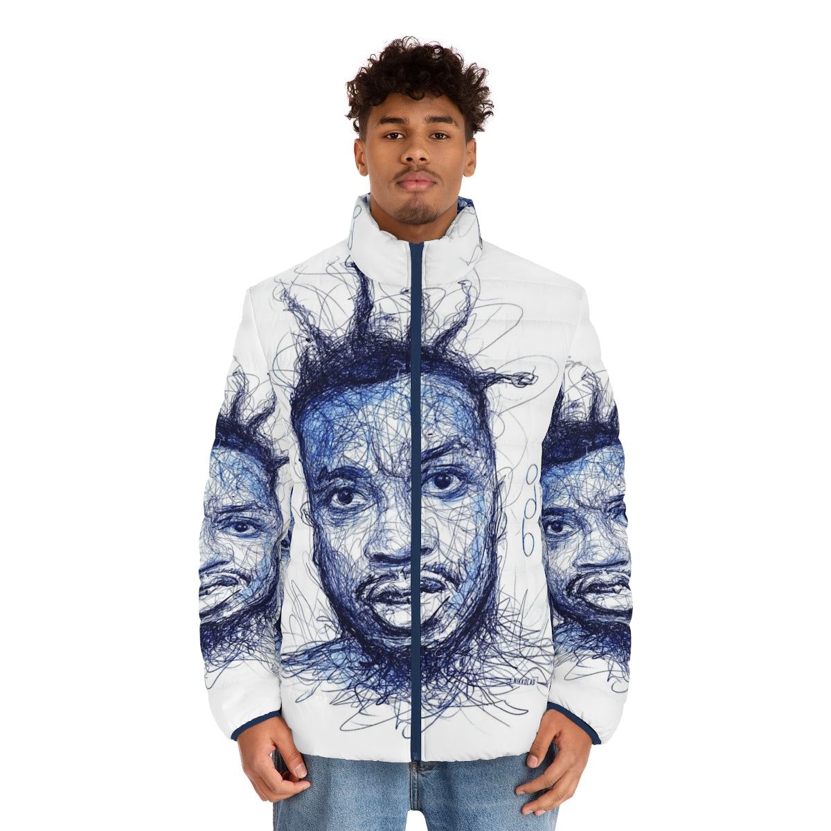 ODB by Nikkolas Wu-Tang Puffer Jacket featuring the iconic ODB design - men front