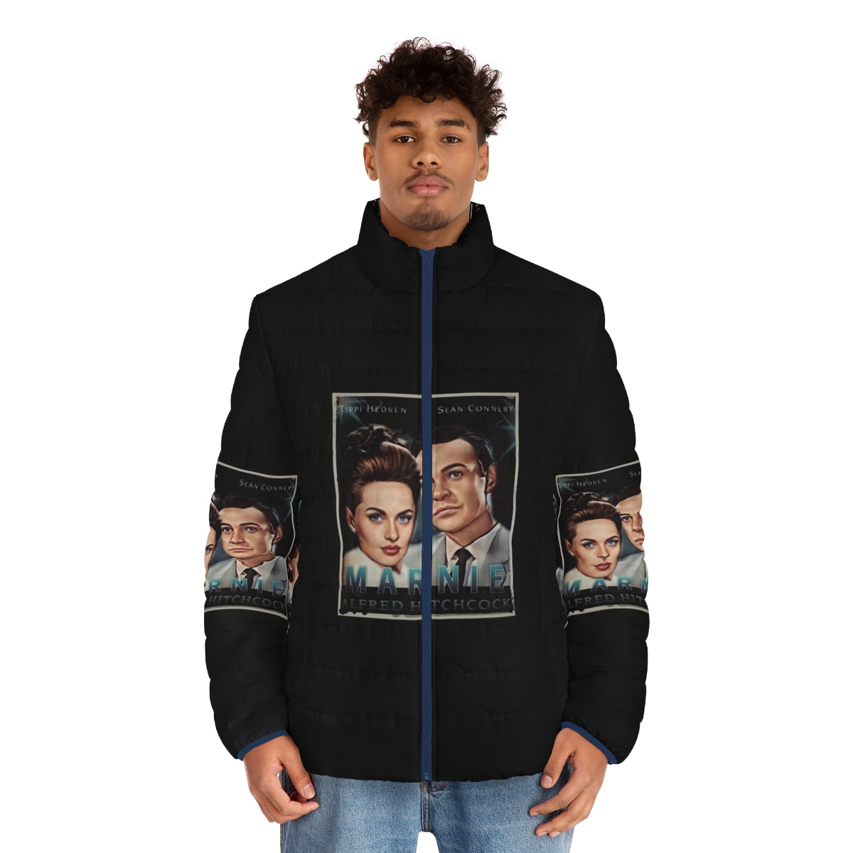 Alfred Hitchcock's Marnie inspired puffer jacket - men front