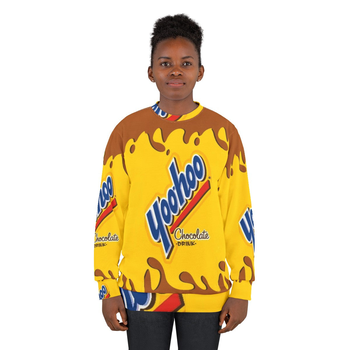 Yoohoo chocolate milk sweatshirt - women