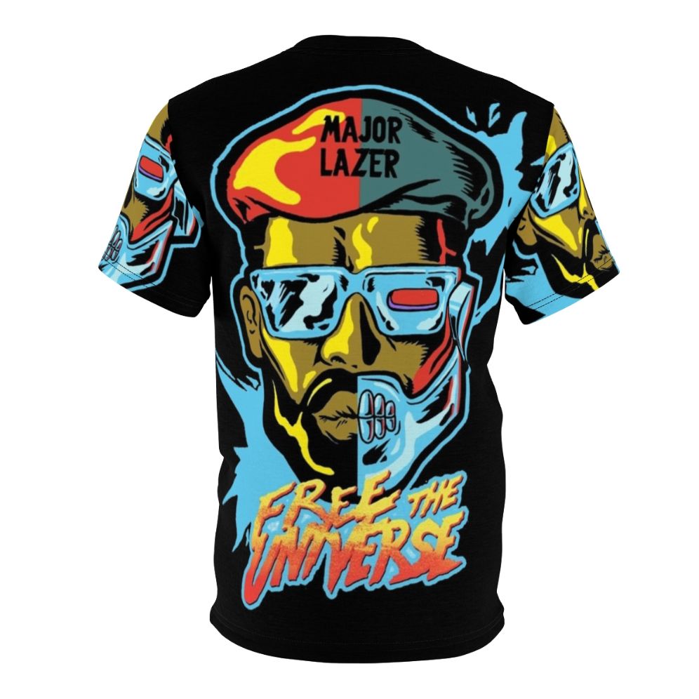 Stylish t-shirt featuring Major Lazer-inspired electronic dance music design - Back