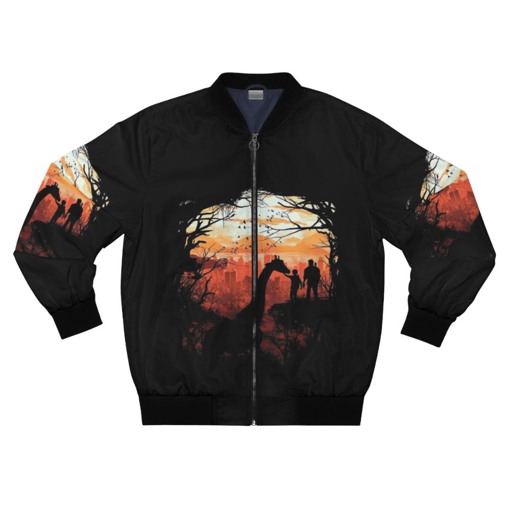 The Last of Us Apocalypse Bomber Jacket with gaming, nature, and vintage elements