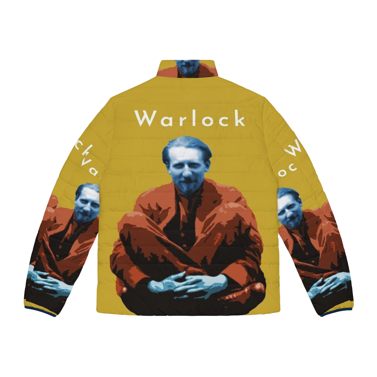 Peter Warlock Puffer Jacket, a stylish and warm outerwear choice for classical music lovers - Back