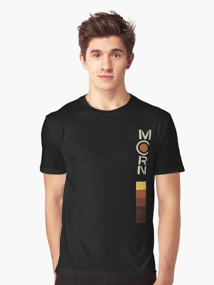 Vintage MCRN graphic t-shirt with distressed and retro design for The Expanse fans - Men