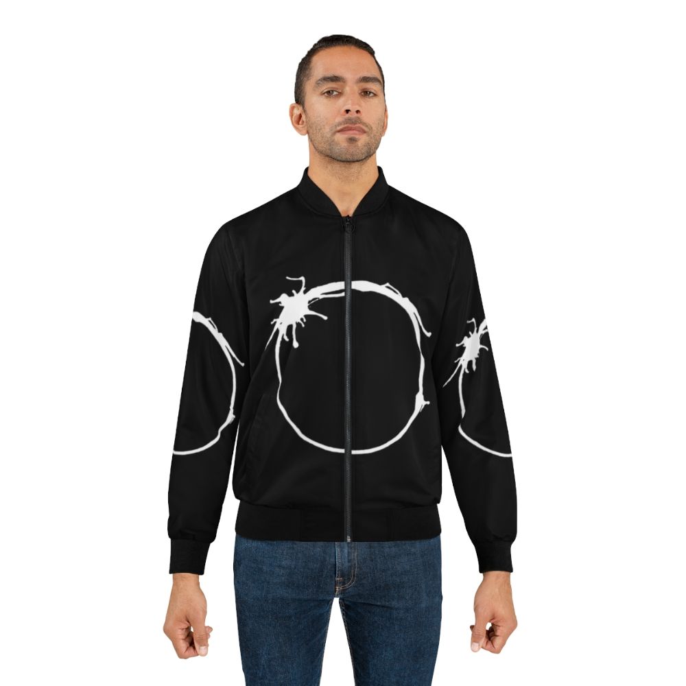 Arrival Heptapod Alien Bomber Jacket with Calligraphy Symbols - Lifestyle