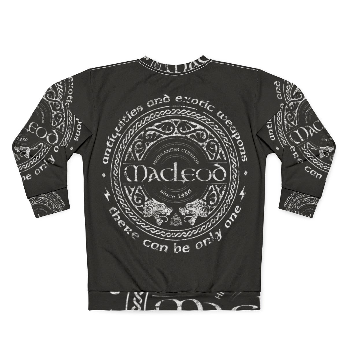 Highlander Connor Macleod Celtic Immortals Sweatshirt - Back