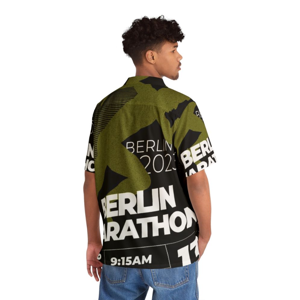 Berlin Marathon 2023 Hawaiian Running Shirt - People Back