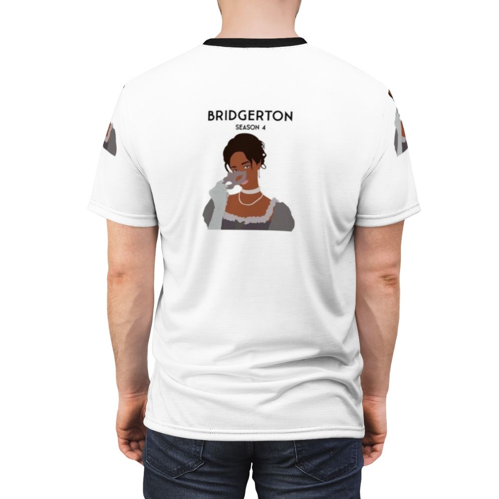 Bridgerton inspired t-shirt featuring Benedict Bridgerton and Sophie Beckett from the Netflix series - men back