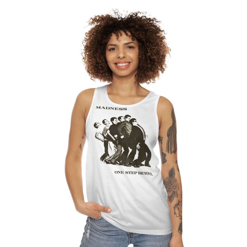 Madness band unisex tank top with vintage design - women