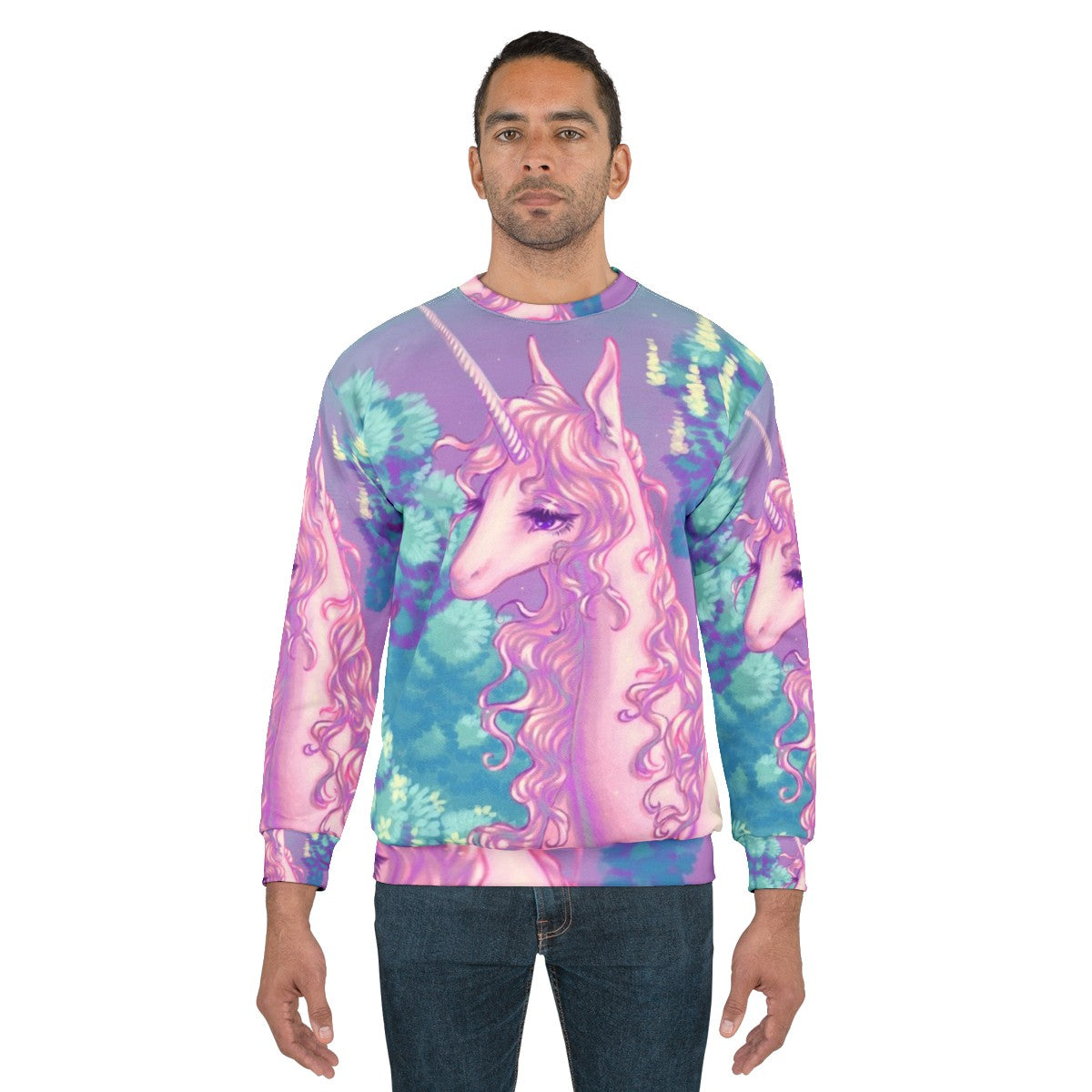 The Last Unicorn Forest Sweatshirt - Retro 80s Unicorn Apparel - men