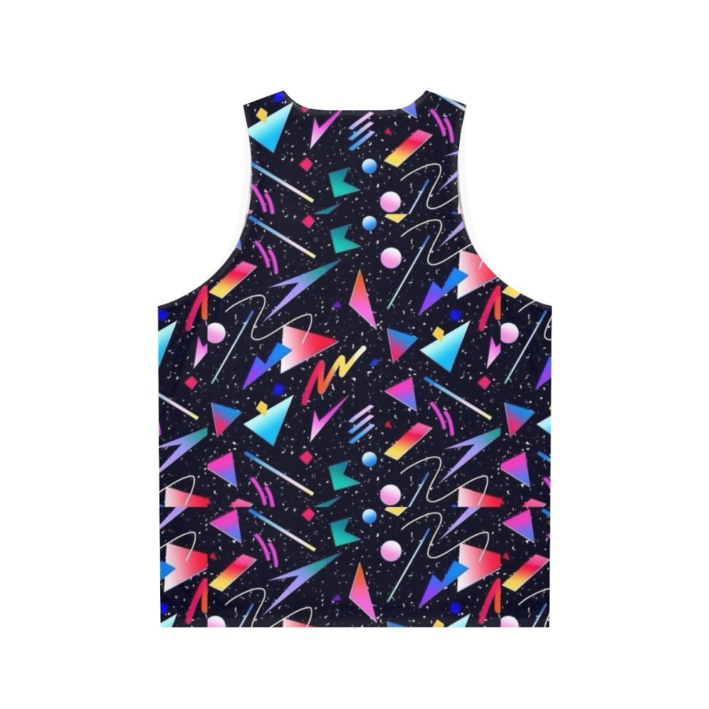 Vaporwave aesthetic unisex tank top - Back