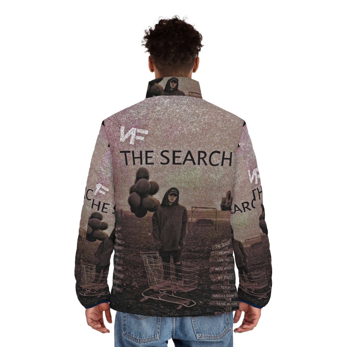 NF The Search Puffer Jacket - Official NF Rapper Merchandise - men back