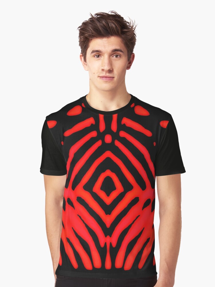 A stylish graphic t-shirt featuring a ruby diamond design - Men