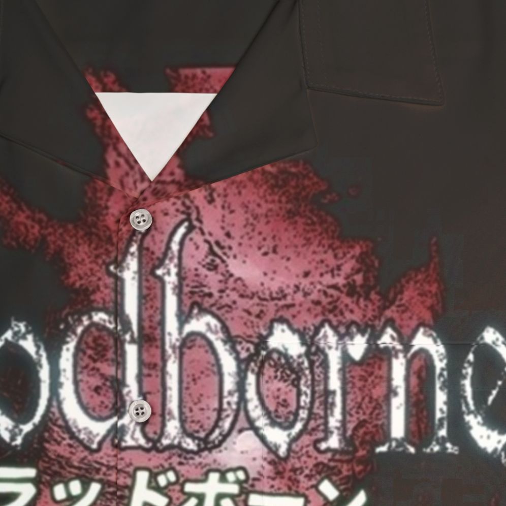 Bloodborne and Dark Souls Inspired Hawaiian Shirt - Detail