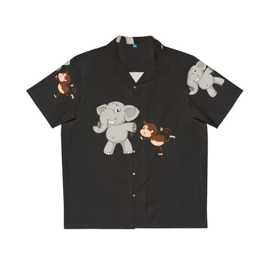 Legendary animals fantasy Hawaiian shirt with dragons, unicorns, and falcons