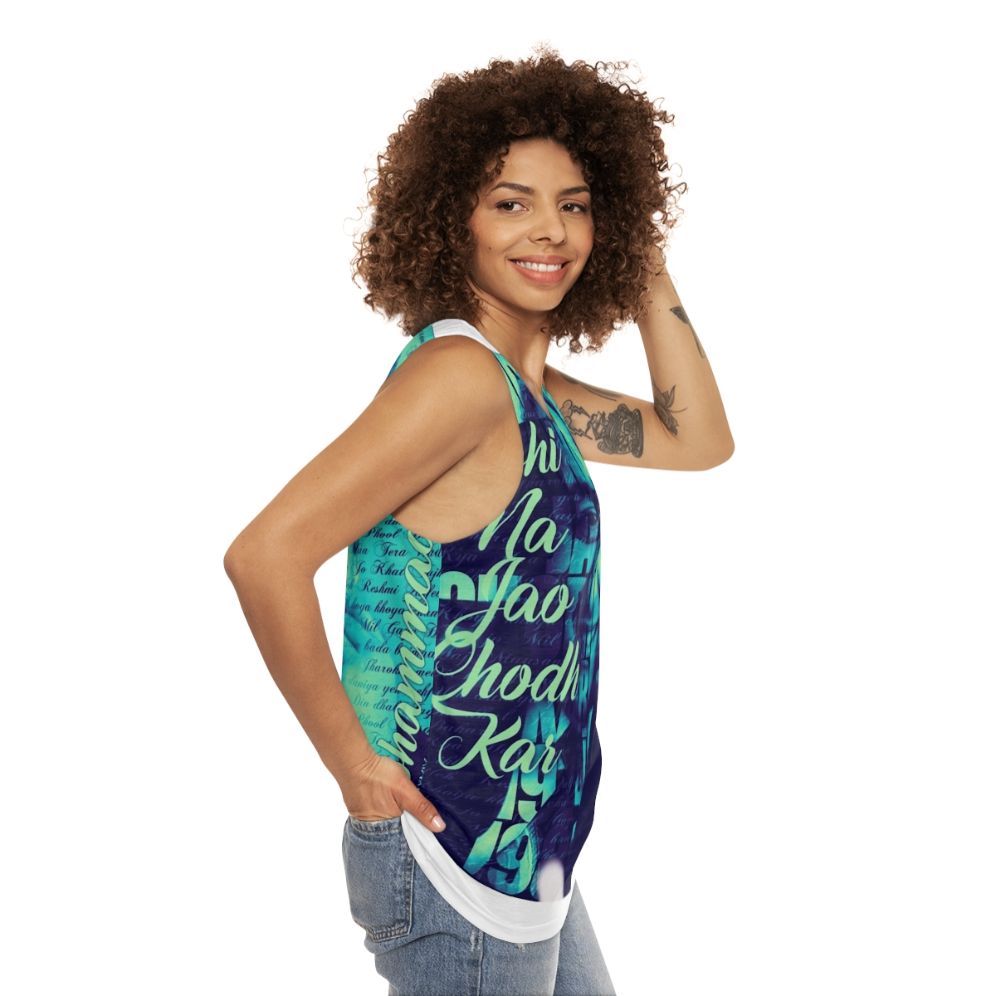 Mohd Rafi Art Unisex Tank Top - women side