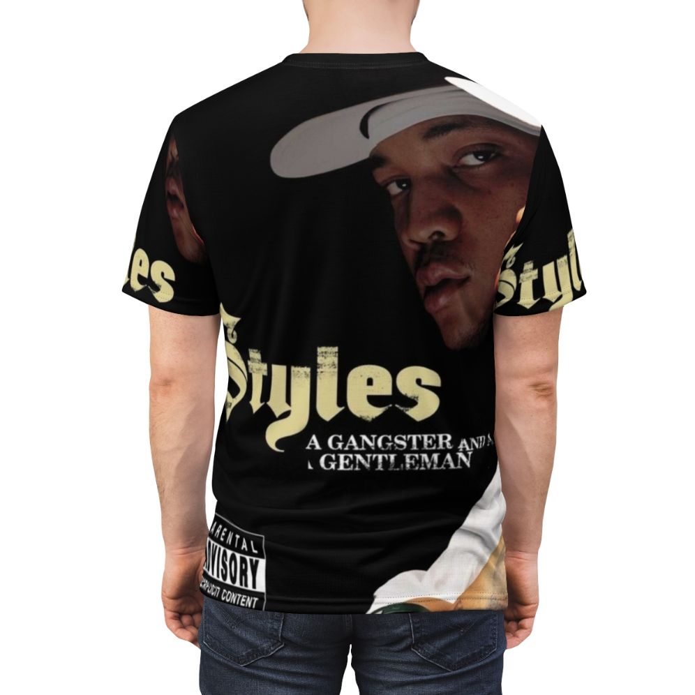 Styles P Inspired Hip Hop T-Shirt Featuring A Gangster and a Gentleman Design - men back