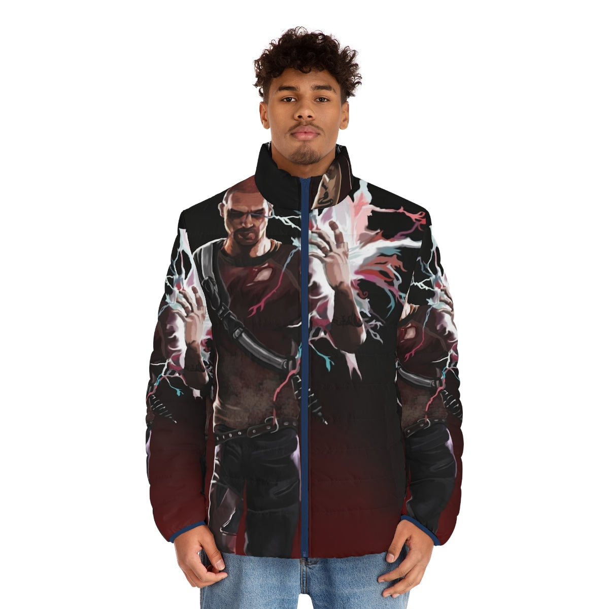 Cole Mcgrath Evil Painting Puffer Jacket - men front