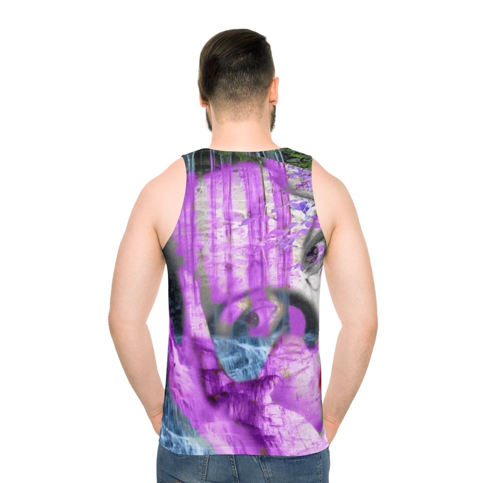 Waterfall unisex fantasy tank top - men back