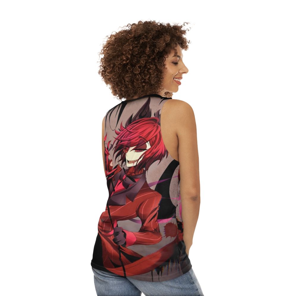 Hazbin Hotel Alastor Unisex Tank Top - women back