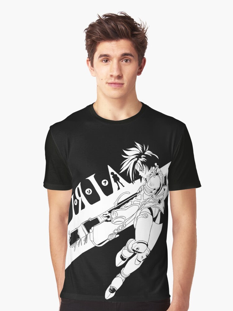 Iria Zeiram anime and mecha-inspired graphic t-shirt - Men