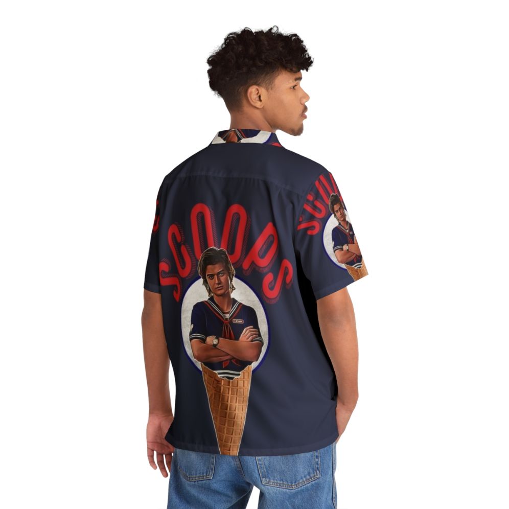 Scoops Hawaiian Shirt - Stranger Things Inspired Ice Cream Sailor Shirt - People Back