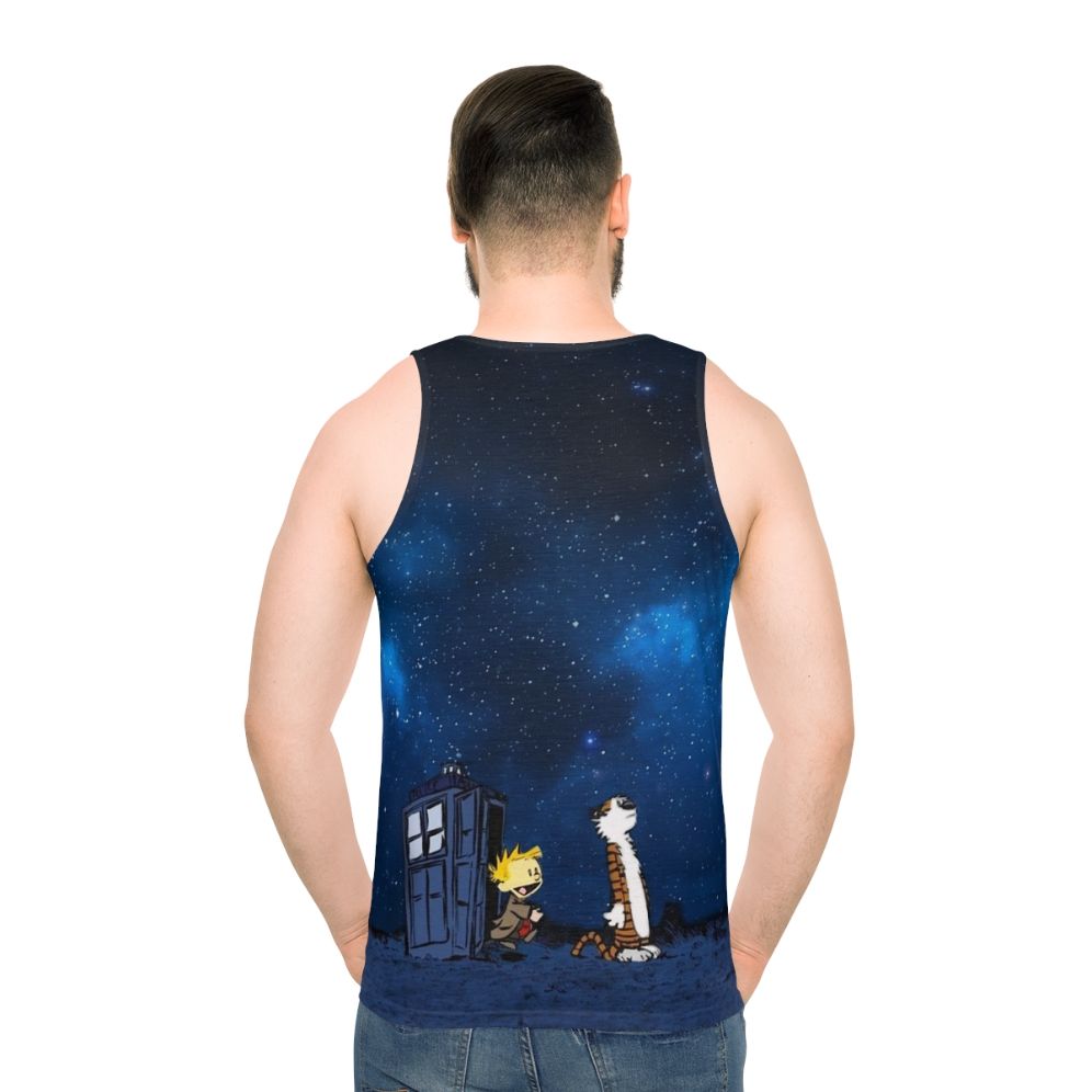 Calvin and Hobbes Unisex Tank Top - men back