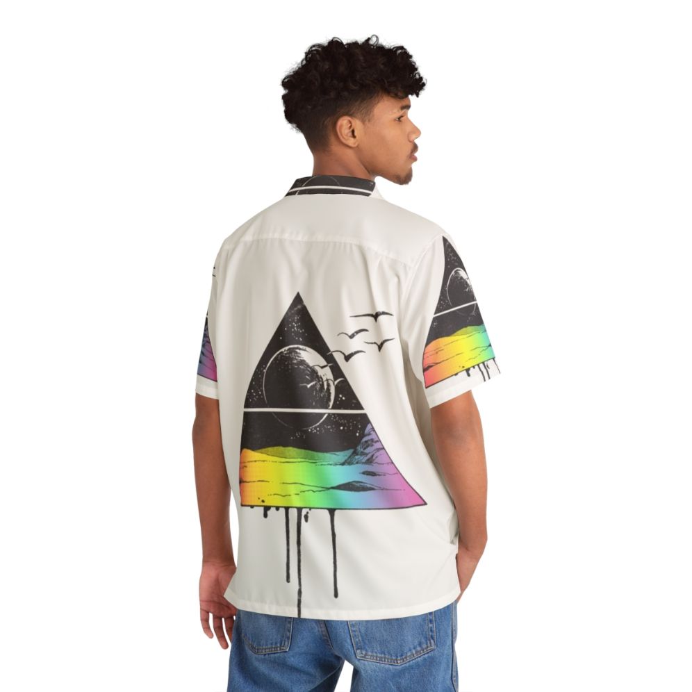 Breathe Hawaiian Shirt with Focus on Triangle, Birds, Sky, and Stars - People Back