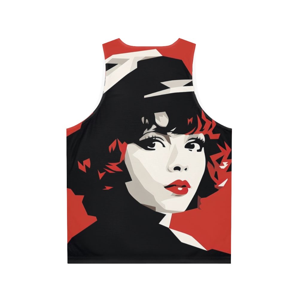 Minimalist Clara Bow Unisex Tank Top - Back