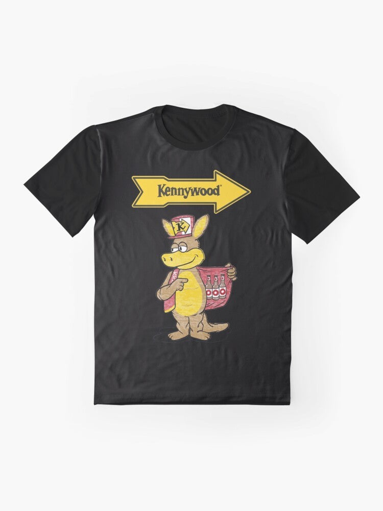 Kennywood Kangaroo Graphic T-Shirt for Kennywood Lovers - Flat lay