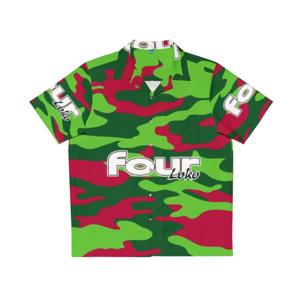 Watermelon Camo 4Loko Hawaiian Shirt