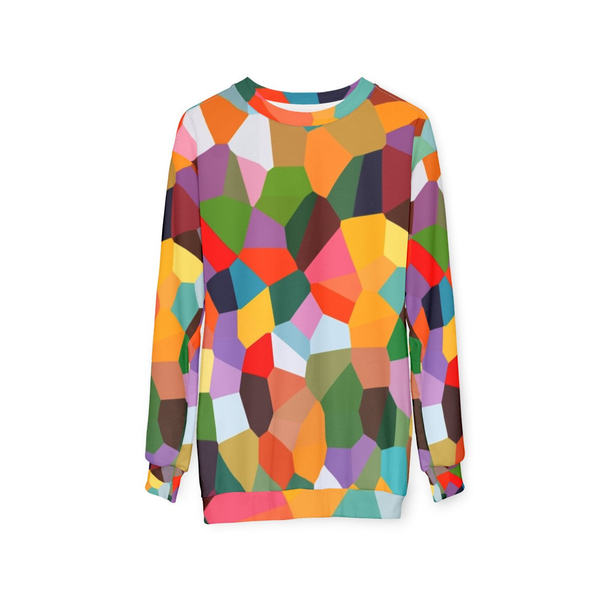 Voronoi Sweatshirt - Abstract Australian Fashion Design by Stephen Baxter - hanging