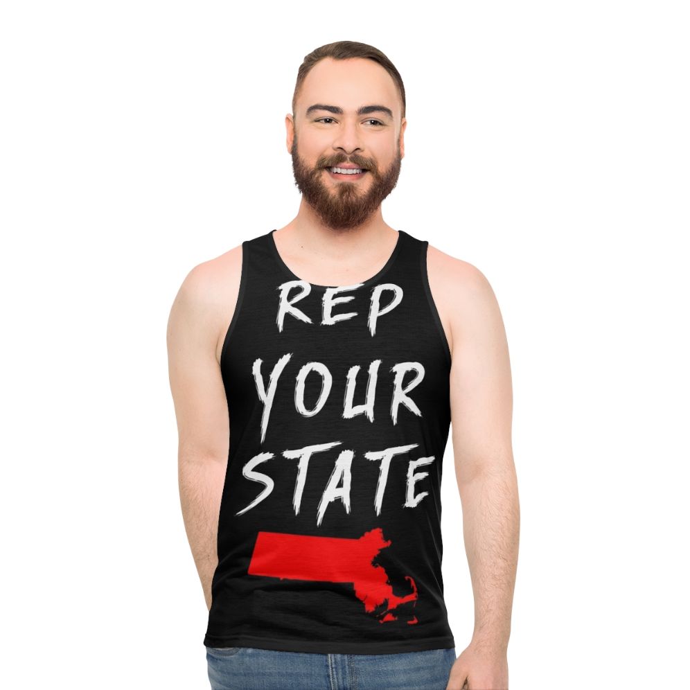 Massachusetts Tank Top with State Pride Design - men