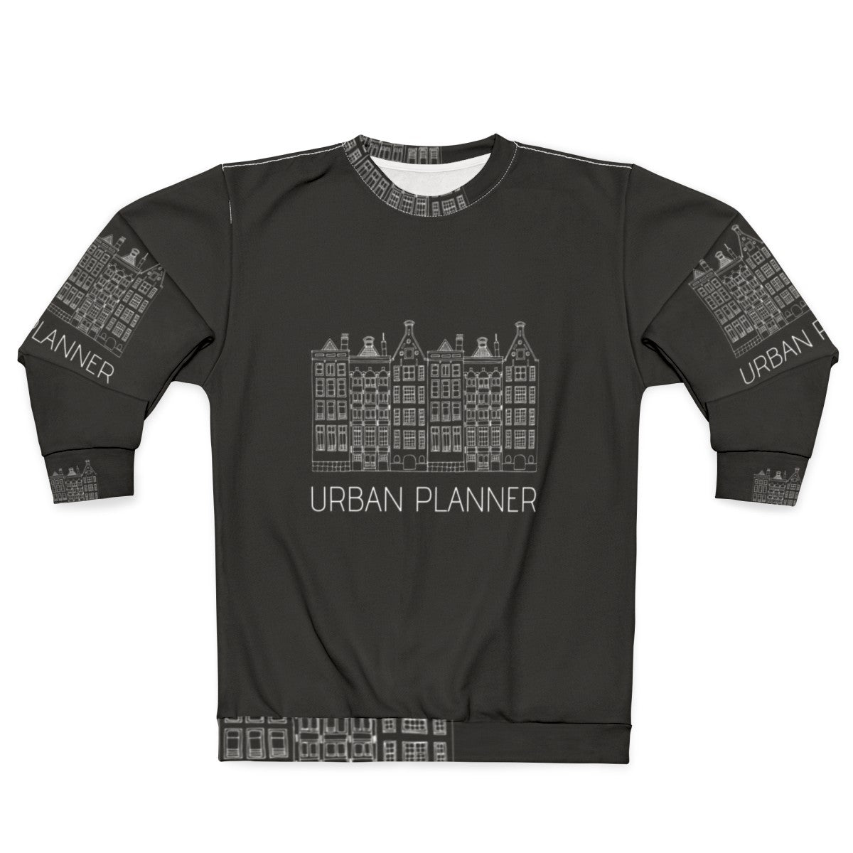 Urban Planner Sweatshirt with City Planning and Architecture Graphic