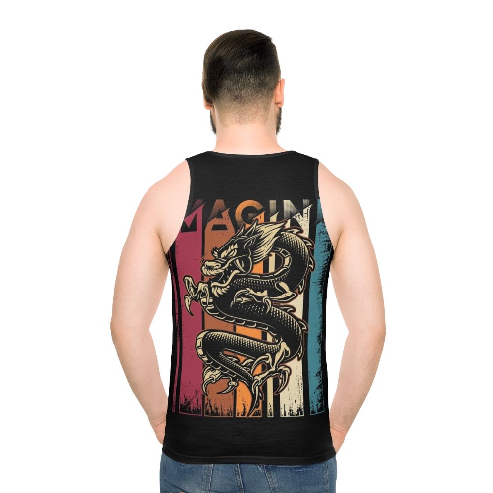 Imagine Dragons Vintage Dragon Graphic Tank Top - men back