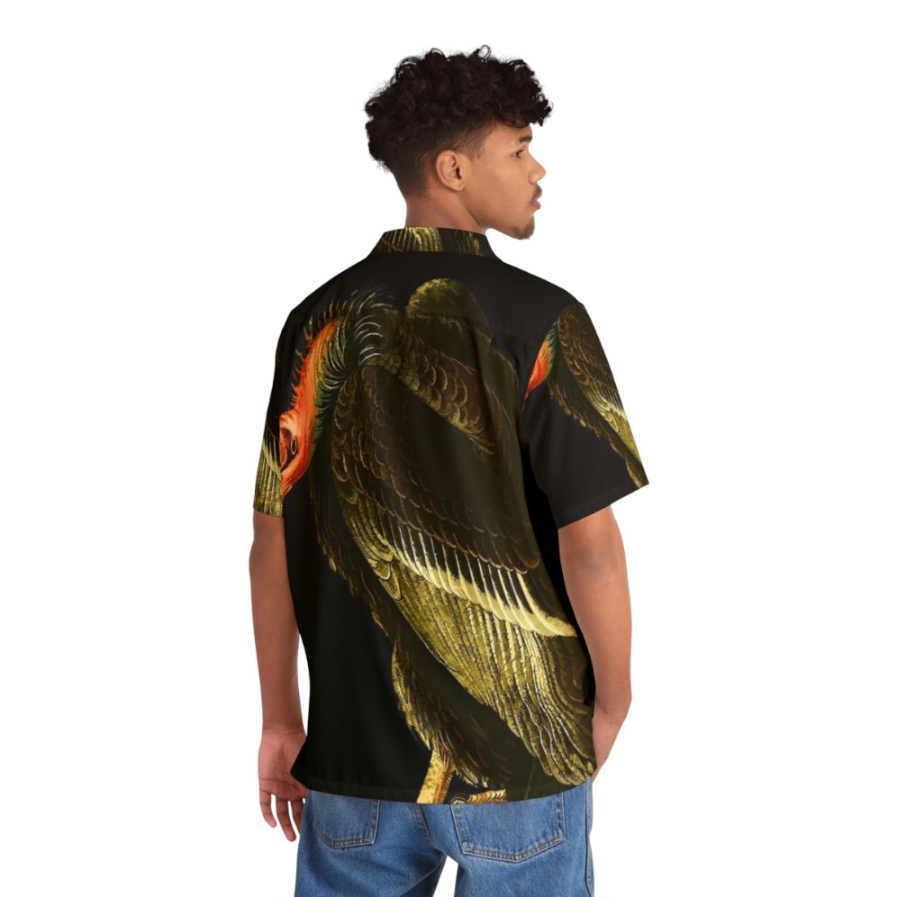 California Condor Hawaiian Shirt with Mystical, Gothic, and Tattoo Style Design - People Back