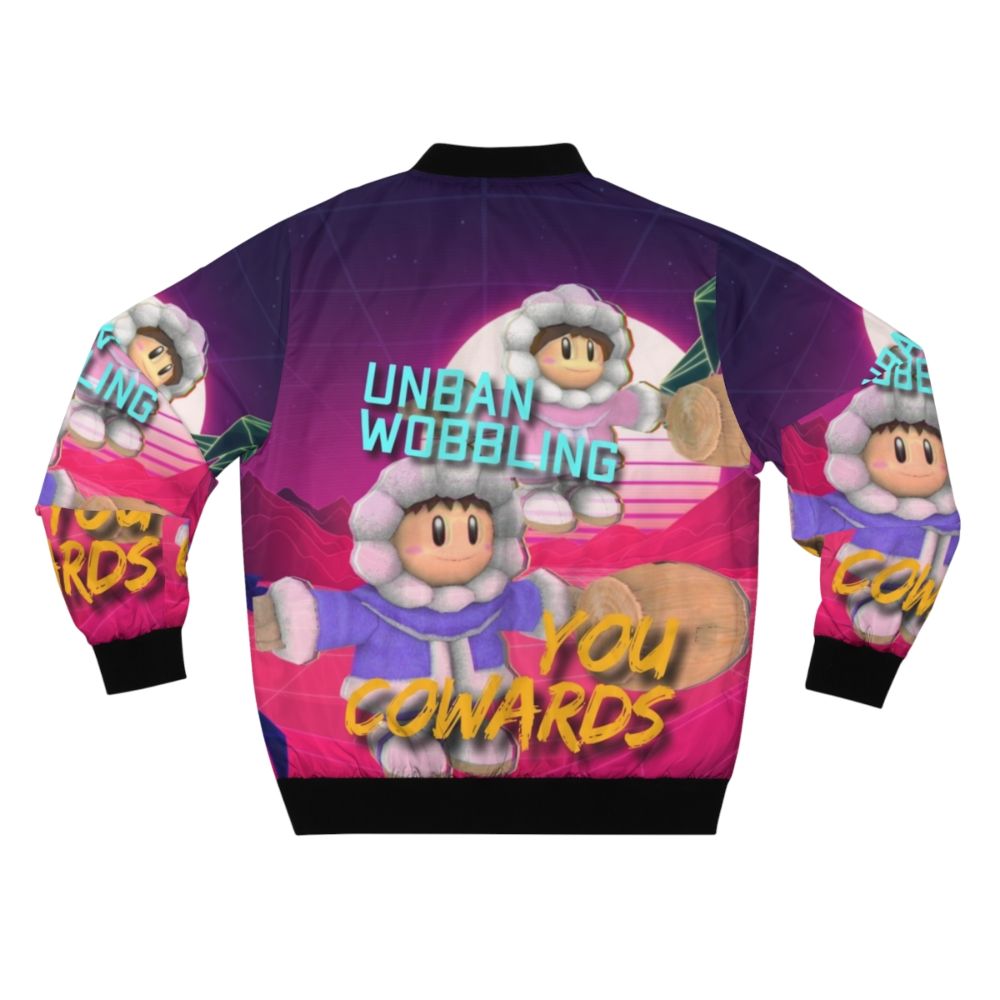 Ice Climbers Wobbling Bomber Jacket - Back