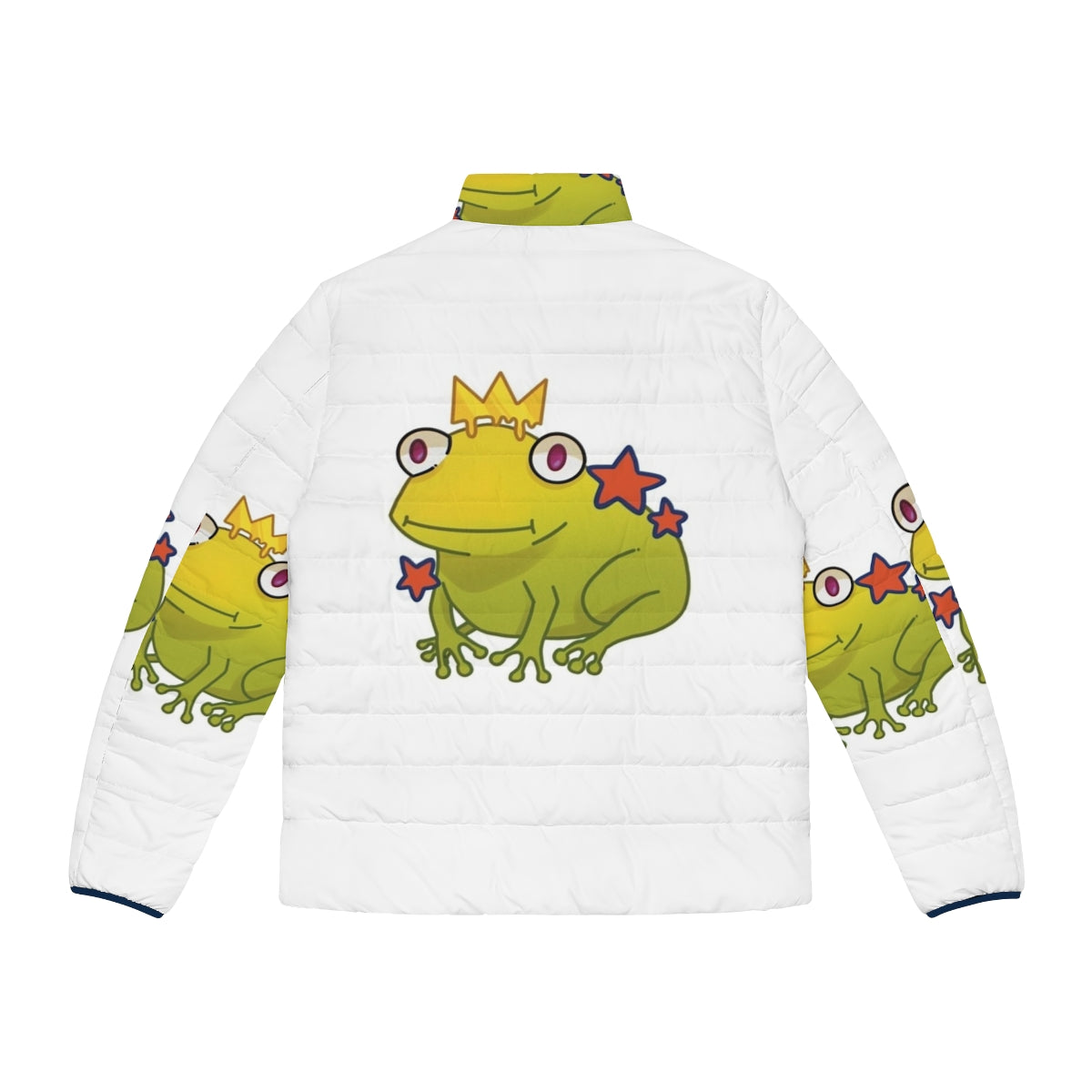 Young Royals Prince Frog Puffer Jacket, featuring a stylish frog design for a royal touch - Back